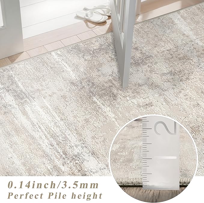 Washable Entryway 2x5 Runner Rug: Easy-Clean Kitchen Bedroom Carpets Non Slip - Image 7
