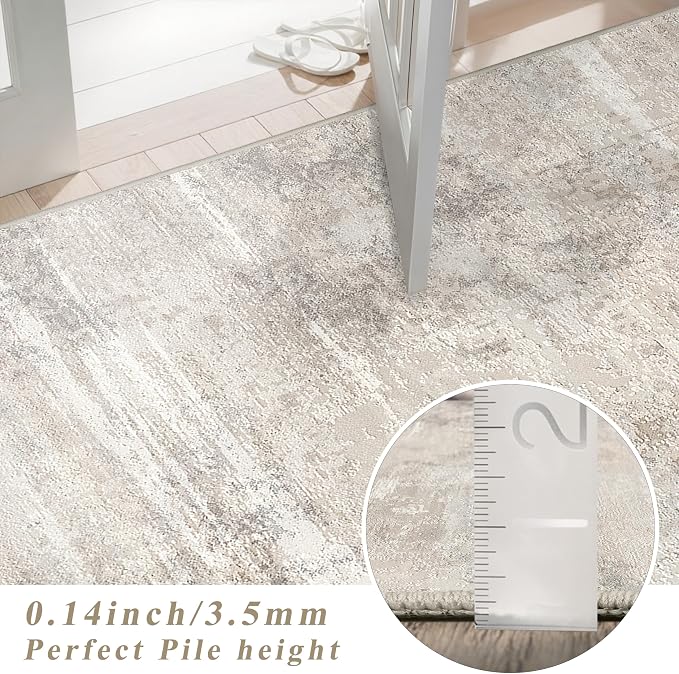 Abstract Kitchen Runner Rug 3x6 - Image 7