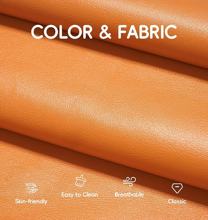 Hobestluk Small Bean Bag Chair Leather Waterproof Beanbag Lazy Floor Sofa Bean - Image 7