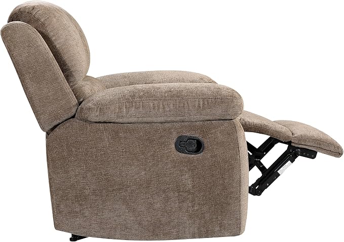 Betsy Furniture Modern Fabric Recliner Sofa Set, Loveseat w/Console, Recliner - Image 7
