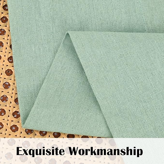 FRAMICS Farmhouse Cotton Linen Curtains - Image 4