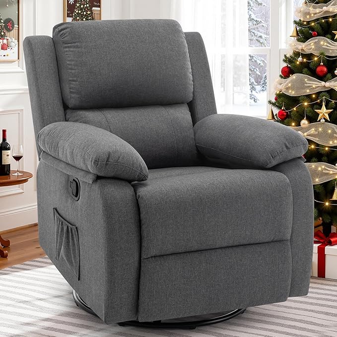 Korser Recliner Chair, 360 Swivel Rocker Chair by KORSER