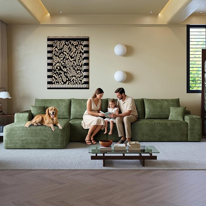 136" Sectional Couches for Living Room Cloud Couch Sofa - Image 7