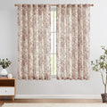 jinchan Linen Blend Curtain Floral Curtains by JINCHAN