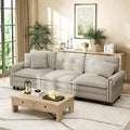 HERA'S HOUSE 116.11" Mid-Century Modern Couch, Oversized Sectional Couch by HERASHOUSE