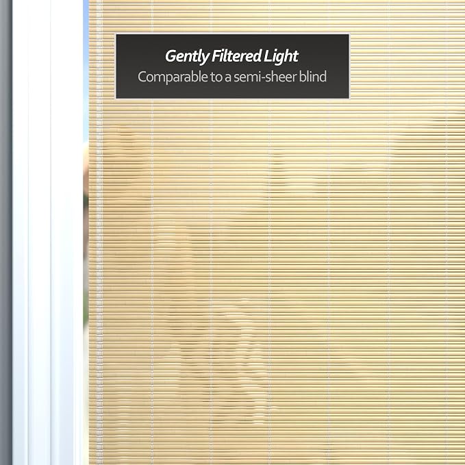Red Lantern Bamboo Cordless Window Shade - Image 4