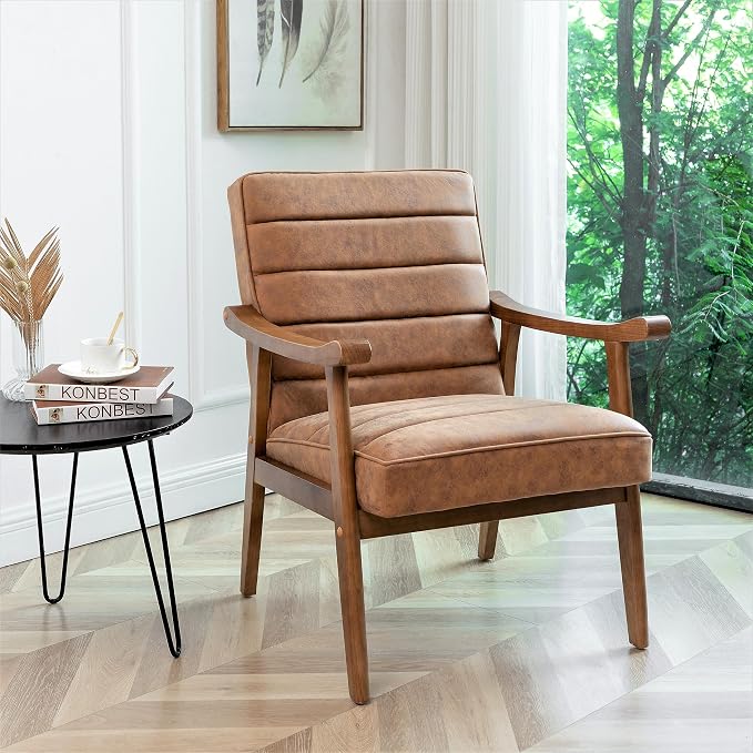 Container Furniture Direct Unique Mid Century Modern Accent Chair - Image 10