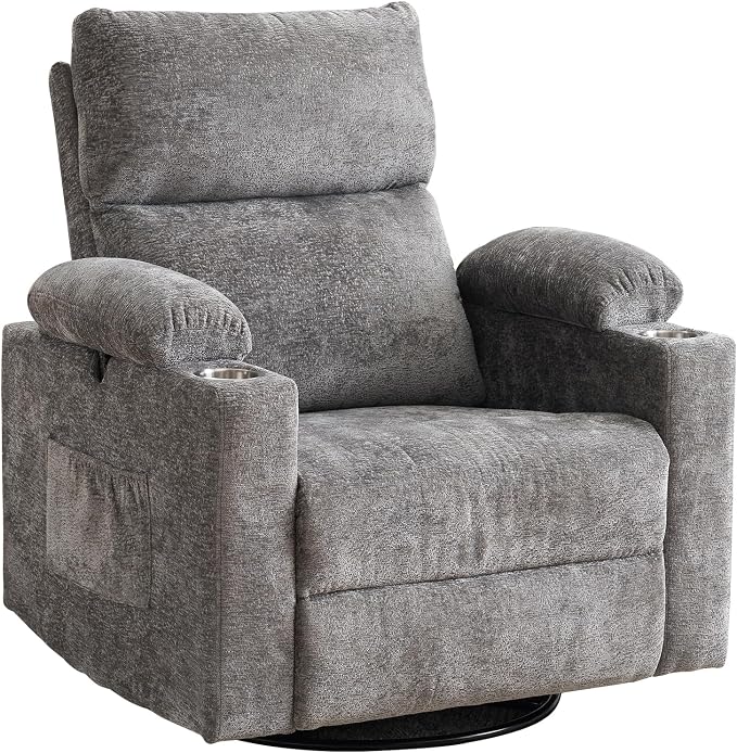 Rocking Chair Nursery with Adjustable Armrests, Electric Glider Recliner - Image 9
