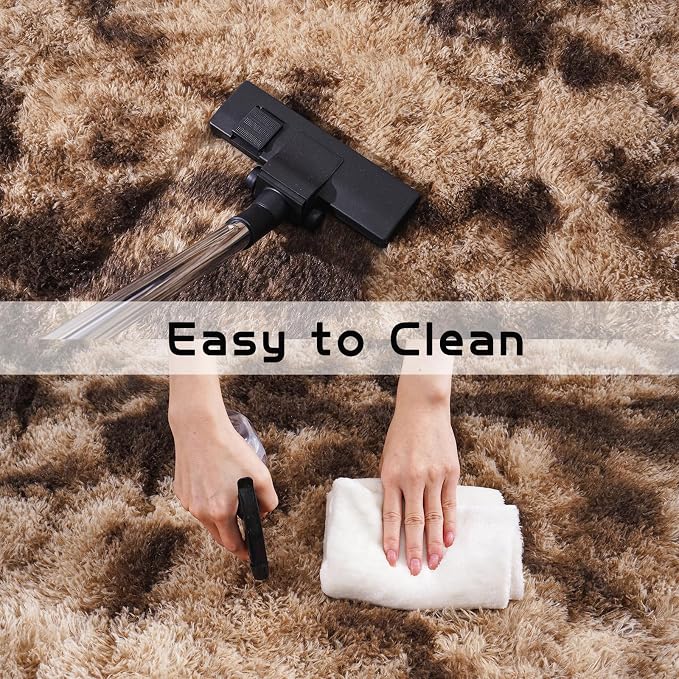 Pionblank Super Fluffy Brown Rug - Image 6