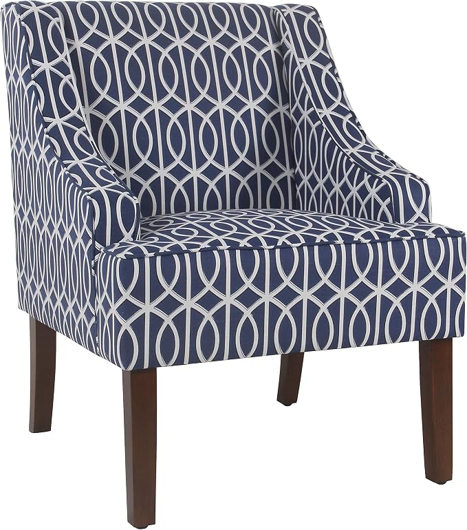 Homepop Home Decor Upholstered Classic Swoop Arm Accent Chair Accent Chairs by HomePop