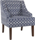 Homepop Home Decor Upholstered Classic Swoop Arm Accent Chair Accent Chairs by HomePop