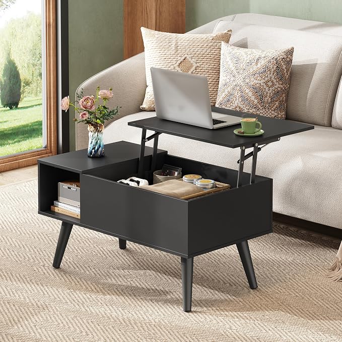 WLIVE Coffee Table for Living Room, Small Coffee Table - Image 2