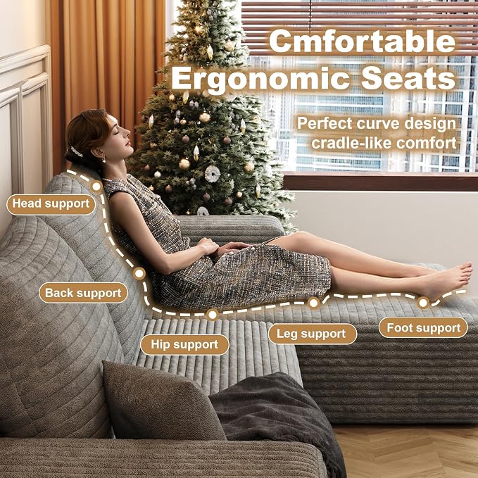 AUGOP 108" Sectional Couches for Living Room Modern Modular Sofa - Image 5