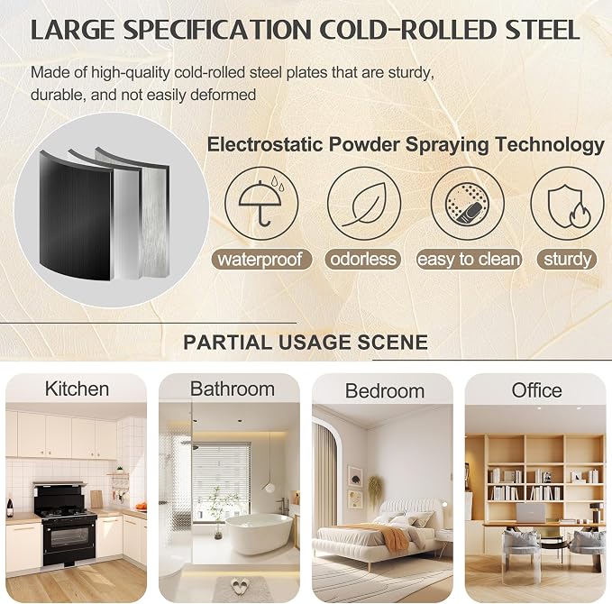GAIOUS 71" Tall Metal Storage Cabinet - Image 8