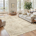 6x9 Area Rug for Living Room Floral Washable Non-Slip Modern Rugs for Bedroom by Soalmost
