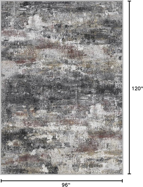 Area Rugs 8x10 for Living Room Bedroom, Modern Abstract Machine Washable Soft - Image 2