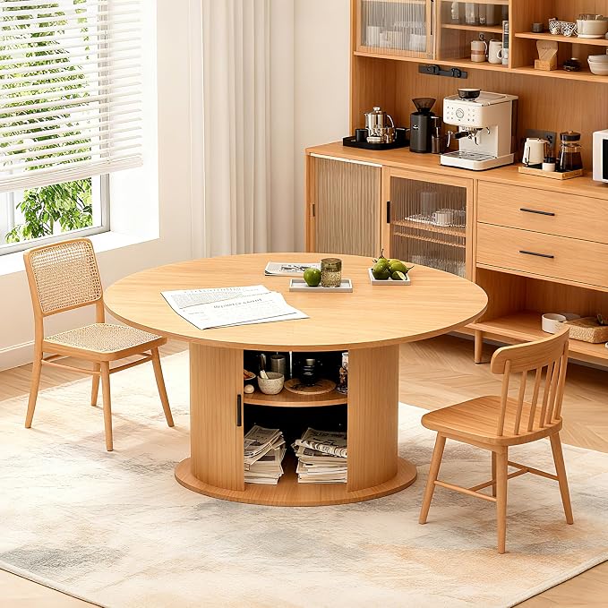 Wildhome Extendable Round Dining Table - Image 7