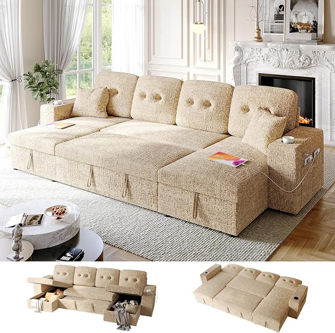 Modular Sectional Sleeper Sofa Bed, Couches by Bonroyo-FindYourPlace