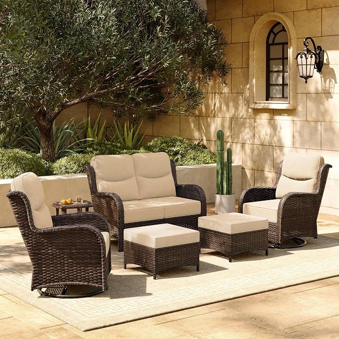 HILLGA 6-Piece Luxury Patio Furniture Set by HILLGA