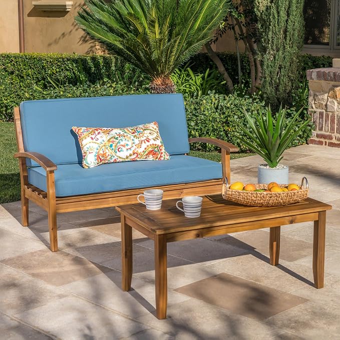 Eco-Friendly Love Seat and Coffee Table Combo, Sustainable Materials and Chic - Image 2