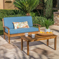 Eco-Friendly Love Seat and Coffee Table Combo, Sustainable Materials and Chic by Unknown