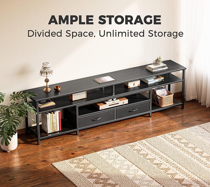 Huuger TV Stand for 75 80 Inch TV, Entertainment Center - Image 4