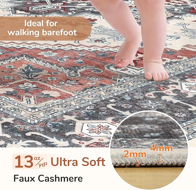 OPPODREAM Soft Area Rugs 3x5, Washable Rugs - Image 2