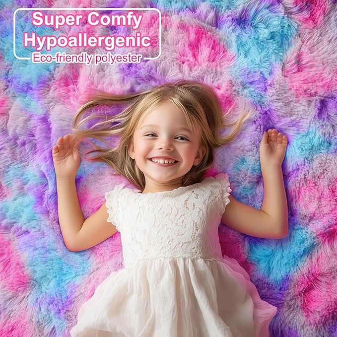 PAGISOFE Ultra Soft Rainbow Area Rugs - Image 8