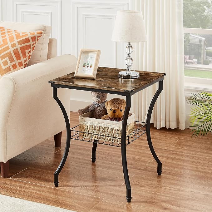 VECELO 3 Pieces Living Room Table Sets, Coffee and End Tables - Image 5