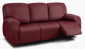 ULTICOR 8-Pieces Recliner Sofa Covers, Yarn Dyed Stretch Reclining Couch Covers by ULTICOR