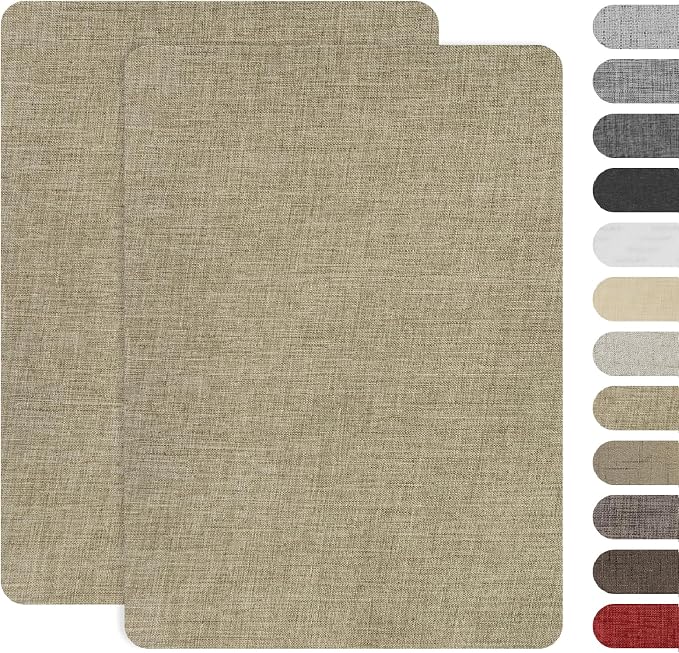 SYLVASS 8x11 Inch Fabric Repair Patches, Self-Adhesive Linen Patch by Sylvass