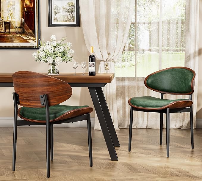 YaFiti Dining Chairs Set of 2, Dining Room and Kitchen Chairs, Mid Century by YaFiti