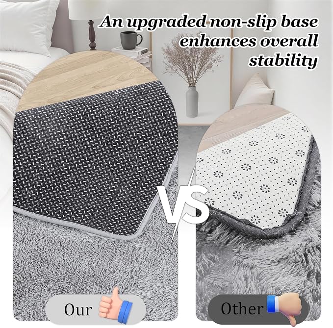 Fluffy 5x7 Area Rugs for Living Room Bedroom: Ultra Soft Shag Rug Non-Slip - Image 6