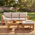 Christopher Knight Home Kayahs 3 Pieces Acacia Wood Furniture Set, Patio by ChristopherKnightHome