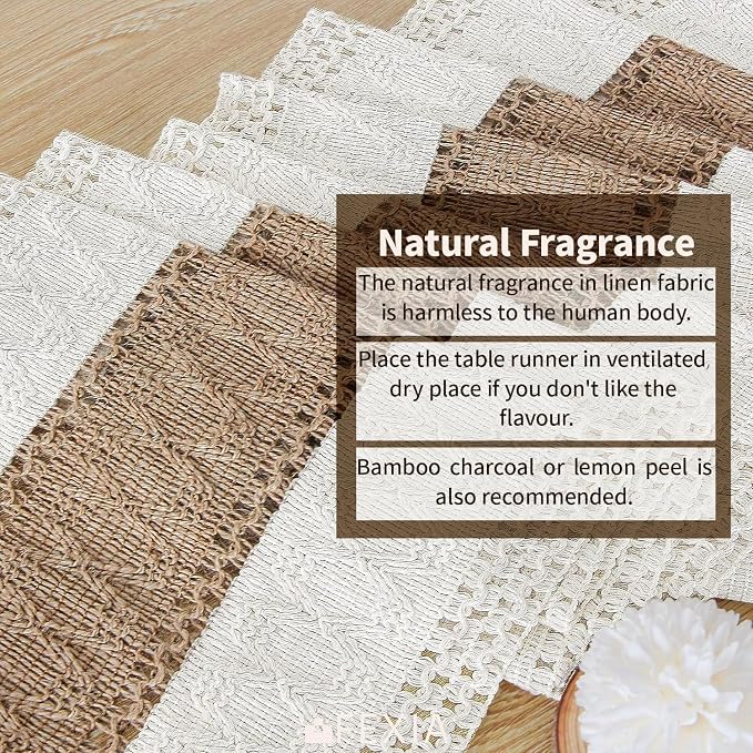 FEXIA Boho Table Runner for Thanksgiving Fall Christmas Home Decor - Image 4