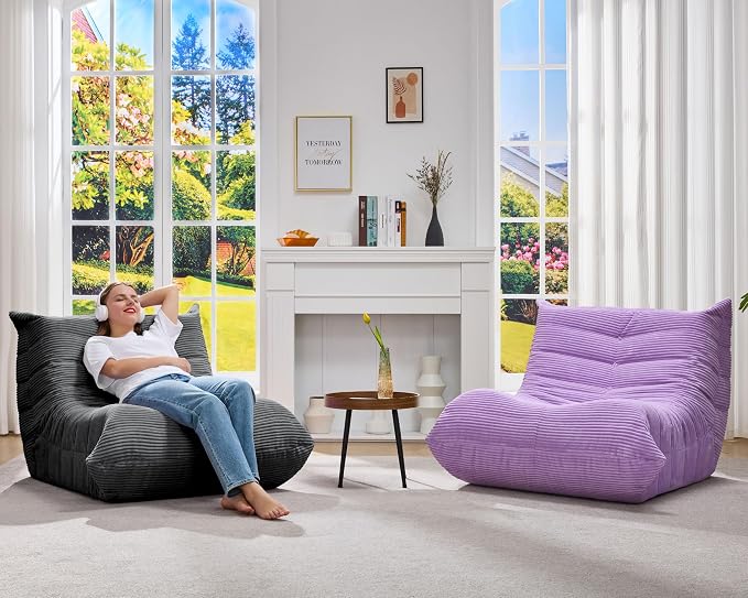 Bean Bag Chairs for Adults Giant Bean Bag Chair Memory Foam BeanBag Chair Bean - Image 8