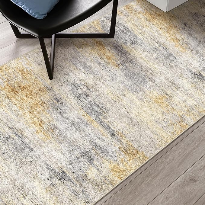 3x20 Washable Kitchen Runner Rug: Modern Abstract Runners - Image 7