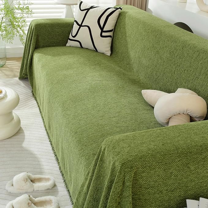 DREAMINGO Sofa Covers Herringbone Jacquard Modern Minimalism Couch Cover Wear - Image 7