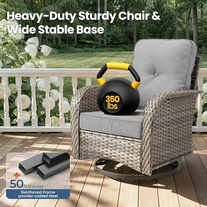 Weaxty 8 Pieces Outdoor Patio Furniture Sets - Image 6