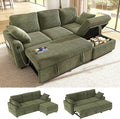 Ihanherry 81-inch Corduroy Modular Sectional Sofa Bed by iHanHerry