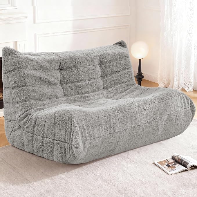 Bean Bag Loveseat Chair Big Sofa Beanbag Chair by Cansunna