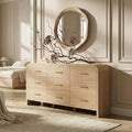 Curved 9-Drawer Dresser for Bedroom, Vanity Desk TV Stand for Living Room by TheBeautyofRusticRefined