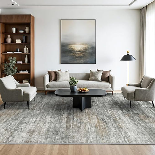 Area Rugs 4x6 for Living Room Bedroom, Modern Abstract Machine Washable Rug - Image 2