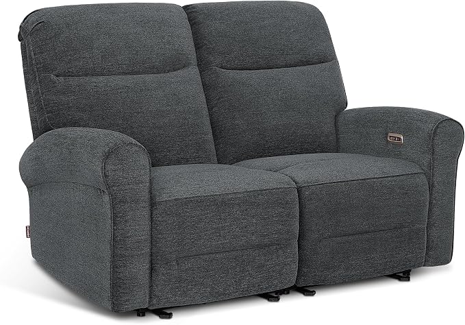 MCombo 64.6" Wall Hugger Power Loveseat Recliner Sofa by MCombo