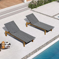 PURPLE LEAF Extra Wide Outdoor Chaise Lounge French Hand Woven Wicker Patio by PURPLELEAF