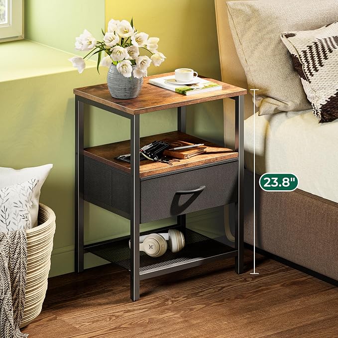 Huuger Nightstand Set of 2, Night Stand - Image 4