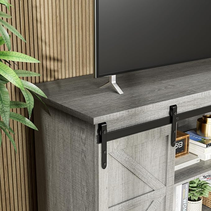 JUMMICO TV Stand for 65 Inch TV, Entertainment Center - Image 2