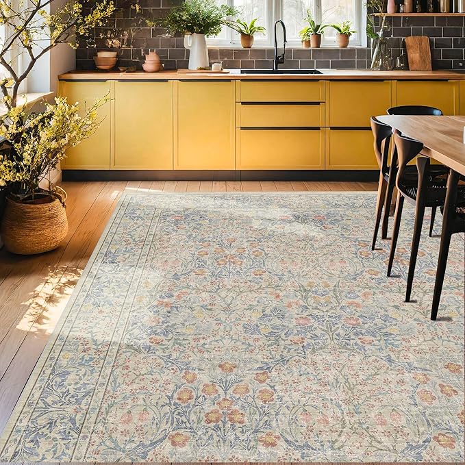 Washable Dining Room Rugs, 6x9 Area Rug by HazoHaus