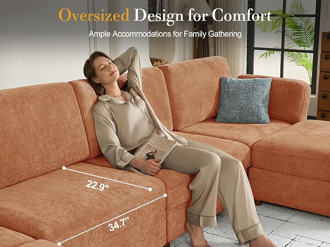 150'' Oversized Modular Sectional Sofa - Image 6