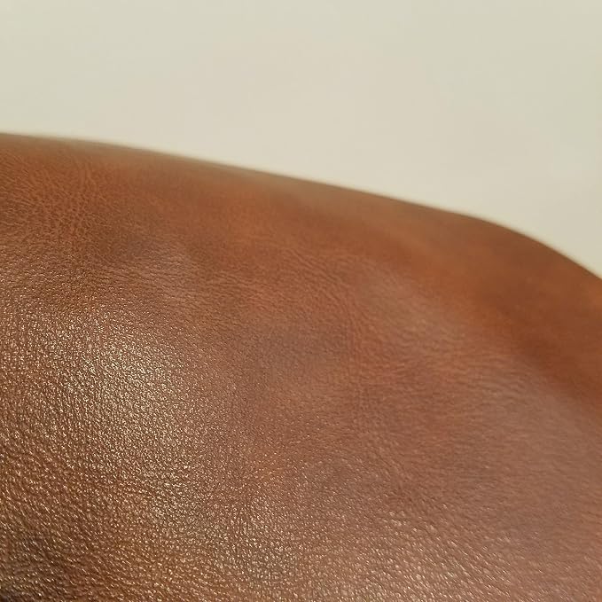 NAT Leathers | Tan Mid Brown Soft Faux Vegan Leather PU | 10 Yards Cut by The - Image 5